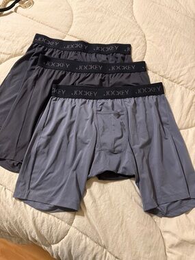 Jockey Men's Performance Boxer Briefs - Gray (3-Pack), L 36-38